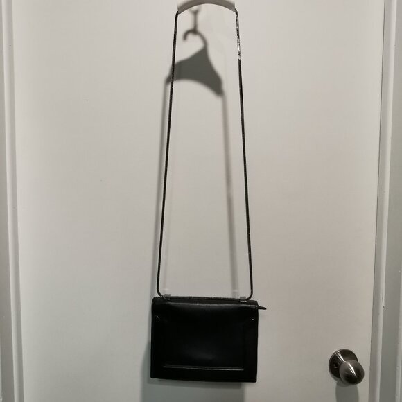 Black/Silver Organizer Crossbody EUC #243 - Picture 2 of 15